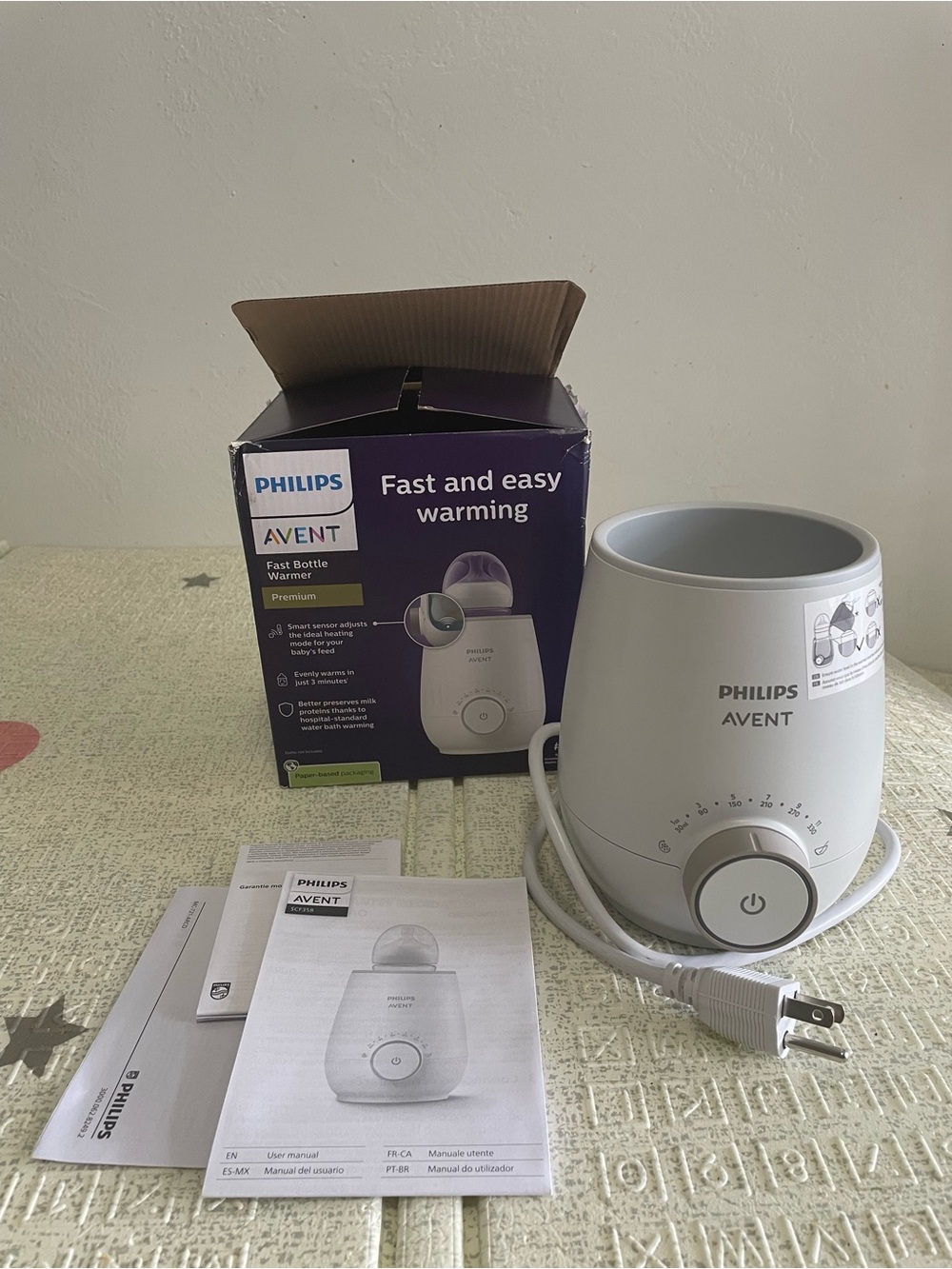 Philips Avent Fast Bottle Warmer in White